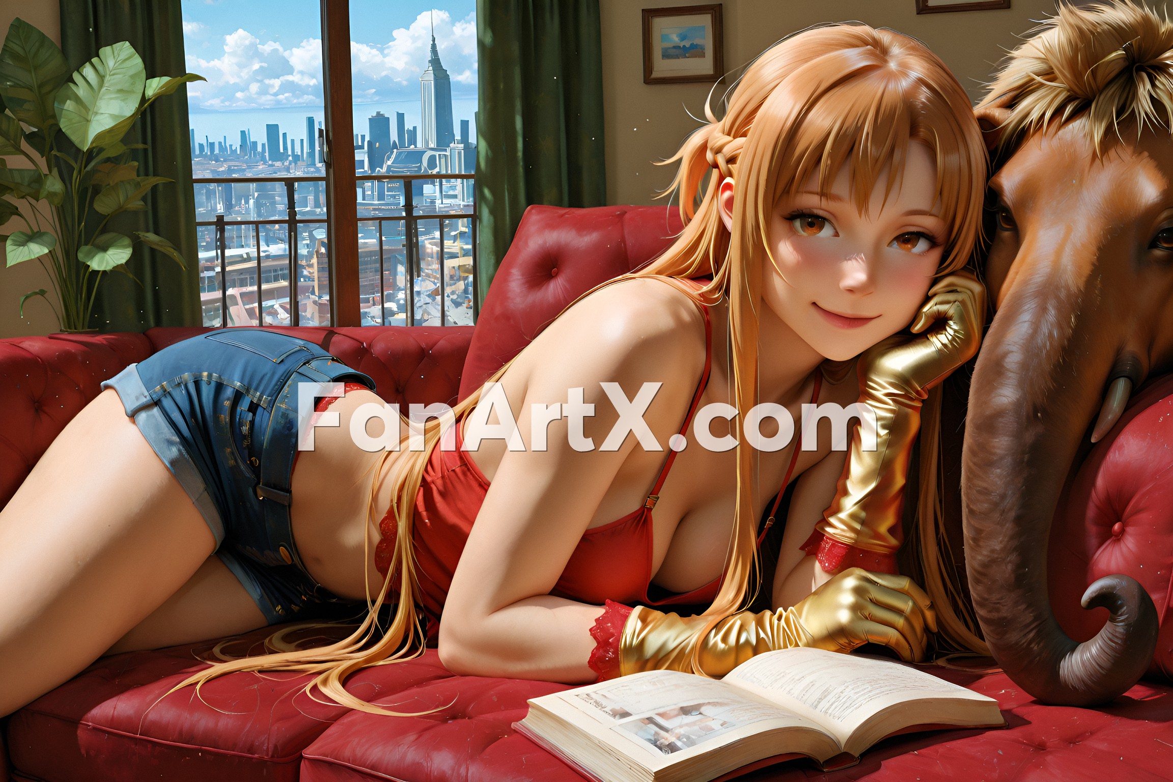 Sao Asuna Yuuki Fanart - Sword Art Online character 4320962